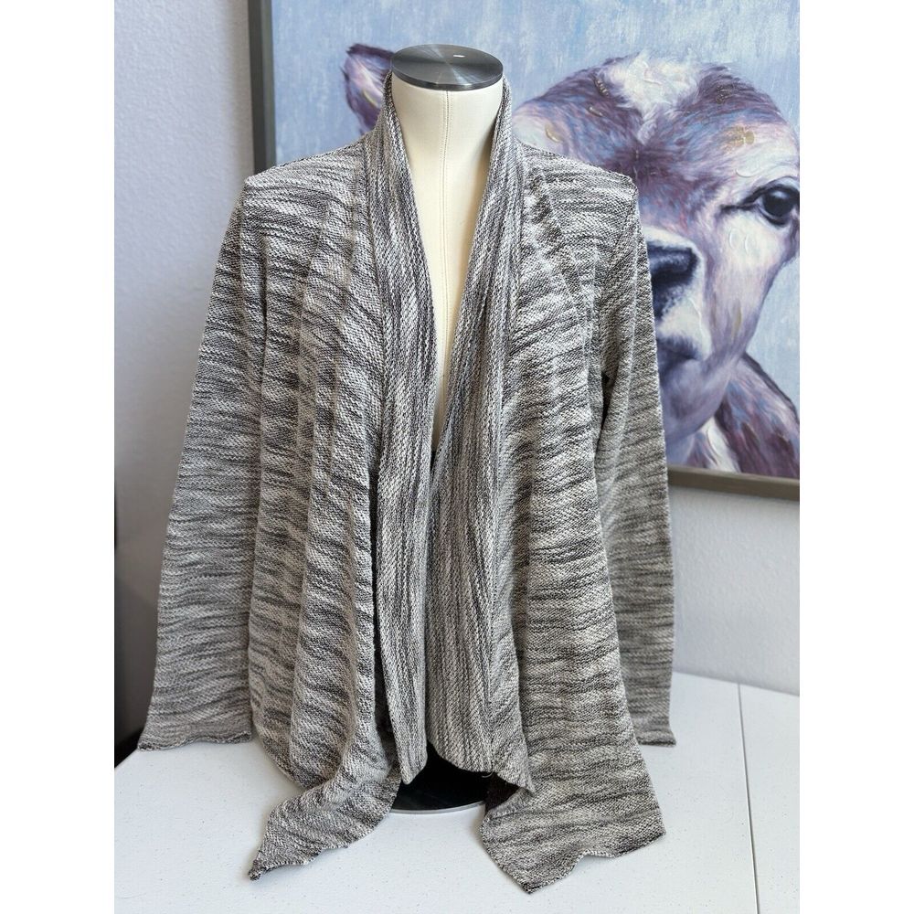 Ariat Women's Medium Brushed Gray Knit Shall Open Cover Up Long Sleeve Cardigan